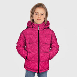 Куртка зимняя для мальчика Абстракция и фигуры, цвет: 3D-черный — фото 2