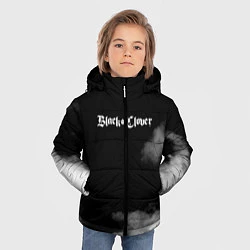 Куртка зимняя для мальчика Чёрный клевер, цвет: 3D-светло-серый — фото 2