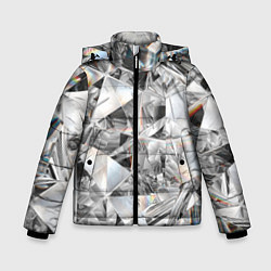 Куртка зимняя для мальчика Бриллиантовый блеск, цвет: 3D-светло-серый