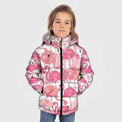 Куртка зимняя для мальчика Рай фламинго, цвет: 3D-красный — фото 2