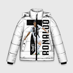 Куртка зимняя для мальчика Ronaldo the best, цвет: 3D-черный