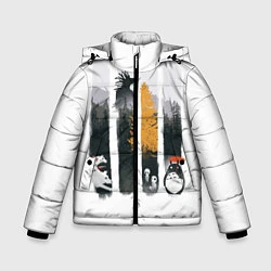 Куртка зимняя для мальчика Хранители Леса, цвет: 3D-светло-серый
