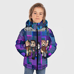 Куртка зимняя для мальчика Minecraft Heroes, цвет: 3D-черный — фото 2