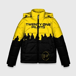 Куртка зимняя для мальчика TOP: TRENCH, цвет: 3D-черный