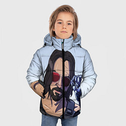 Куртка зимняя для мальчика Киану Самурай, цвет: 3D-черный — фото 2