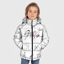 Куртка зимняя для мальчика STRAY KIDS АВТОГРАФЫ, цвет: 3D-светло-серый — фото 2