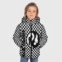 Куртка зимняя для мальчика Billie Eilish: Yin-Yang, цвет: 3D-черный — фото 2
