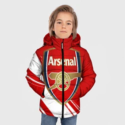 Куртка зимняя для мальчика Arsenal, цвет: 3D-черный — фото 2