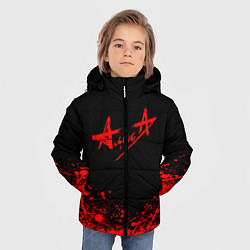 Куртка зимняя для мальчика АлисА на спине, цвет: 3D-черный — фото 2