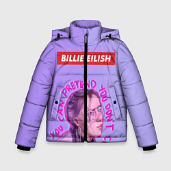 Куртка зимняя для мальчика Billie Eilish, цвет: 3D-черный