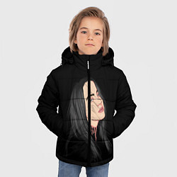 Куртка зимняя для мальчика Billie Eilish: Black Style, цвет: 3D-черный — фото 2