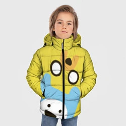 Куртка зимняя для мальчика Время приключений Фин и Джейк, цвет: 3D-светло-серый — фото 2