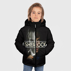 Куртка зимняя для мальчика Sherlock, цвет: 3D-светло-серый — фото 2