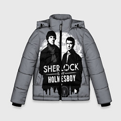 Куртка зимняя для мальчика Sherlock Holmesboy, цвет: 3D-черный