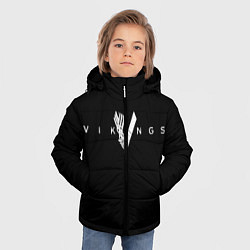 Куртка зимняя для мальчика Vikings, цвет: 3D-светло-серый — фото 2