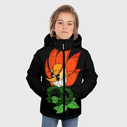 Куртка зимняя для мальчика Cuphead - Кэгни Гвоздика, цвет: 3D-черный — фото 2