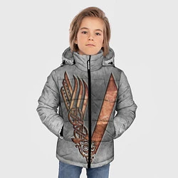 Куртка зимняя для мальчика Vikings, цвет: 3D-светло-серый — фото 2