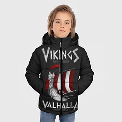 Куртка зимняя для мальчика Vikings Valhalla, цвет: 3D-черный — фото 2