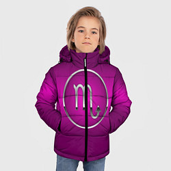 Куртка зимняя для мальчика Scorpio Скорпион, цвет: 3D-черный — фото 2