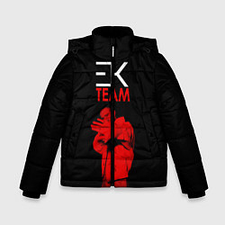 Куртка зимняя для мальчика ЕГОР КРИД TEAM, цвет: 3D-черный
