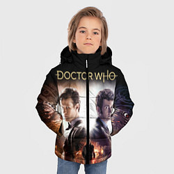 Куртка зимняя для мальчика Доктор Кто, цвет: 3D-красный — фото 2
