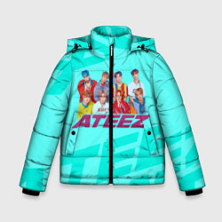 Куртка зимняя для мальчика Ateez, цвет: 3D-красный