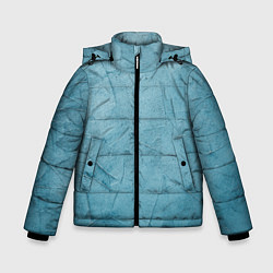 Куртка зимняя для мальчика Оттенки синего, цвет: 3D-черный