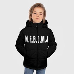 Куртка зимняя для мальчика NEBOMJ Black, цвет: 3D-черный — фото 2