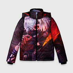 Куртка зимняя для мальчика Токийский Гуль, цвет: 3D-светло-серый