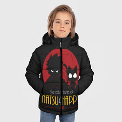 Куртка зимняя для мальчика Хвост Феи Natsu i Happy, цвет: 3D-черный — фото 2