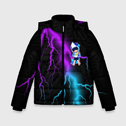 Куртка зимняя для мальчика Brawl Stars LEON, цвет: 3D-черный