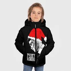 Куртка зимняя для мальчика Новогодний Острые Козырьки, цвет: 3D-черный — фото 2