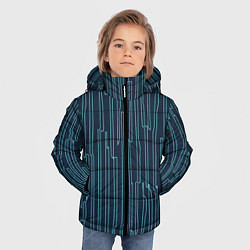Куртка зимняя для мальчика Стильный узор, цвет: 3D-черный — фото 2