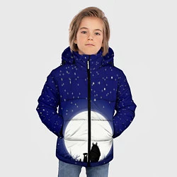 Куртка зимняя для мальчика Мой сосед Тоторо, цвет: 3D-черный — фото 2