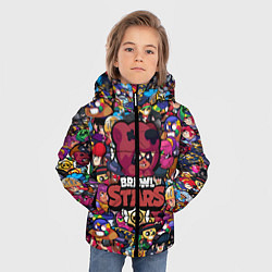 Куртка зимняя для мальчика BRAWL STARS NITA, цвет: 3D-черный — фото 2