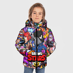 Куртка зимняя для мальчика BRAWL STARS CROW, цвет: 3D-черный — фото 2