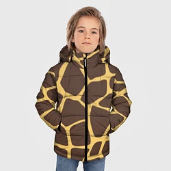 Куртка зимняя для мальчика Окрас жирафа, цвет: 3D-красный — фото 2