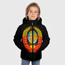 Куртка зимняя для мальчика СССР, цвет: 3D-светло-серый — фото 2