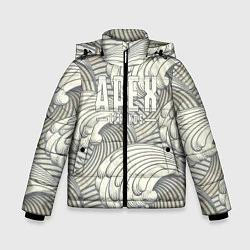 Куртка зимняя для мальчика Apex Legends Спина, цвет: 3D-черный