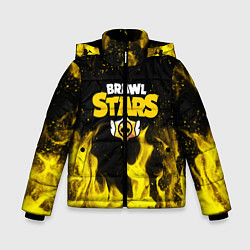 Куртка зимняя для мальчика BRAWL STARS, цвет: 3D-черный