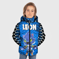 Куртка зимняя для мальчика BRAWL STARS LEON ОБОРОТЕНЬ, цвет: 3D-черный — фото 2