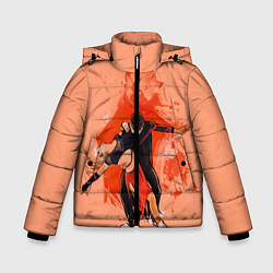 Куртка зимняя для мальчика Парное фигурное катание, цвет: 3D-черный