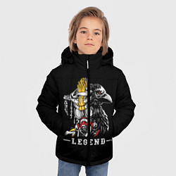 Куртка зимняя для мальчика Бладхаунд, цвет: 3D-черный — фото 2