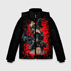 Куртка зимняя для мальчика Bloodhound 3D Black, цвет: 3D-красный