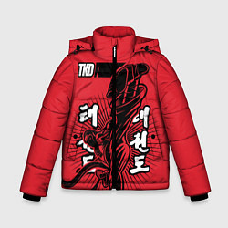 Куртка зимняя для мальчика TKD, цвет: 3D-светло-серый