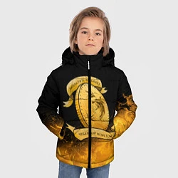 Куртка зимняя для мальчика Ведьмак, цвет: 3D-черный — фото 2
