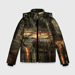 Куртка зимняя для мальчика GOD OF WAR, цвет: 3D-черный