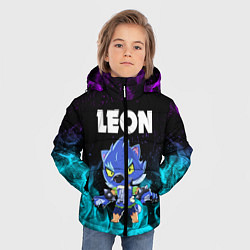 Куртка зимняя для мальчика BRAWL STARS LEON, цвет: 3D-красный — фото 2