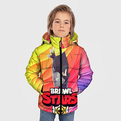 Куртка зимняя для мальчика Brawl Stars - Crow, цвет: 3D-черный — фото 2