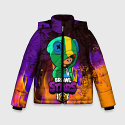 Куртка зимняя для мальчика Brawl Stars LEON, цвет: 3D-черный